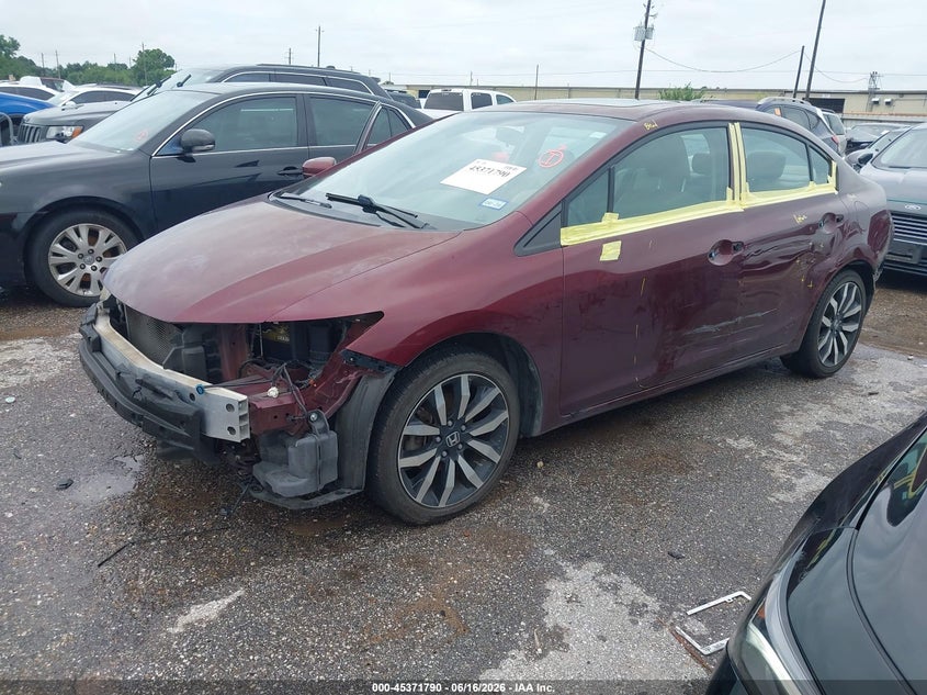 2015 HONDA CIVIC auction photo 2