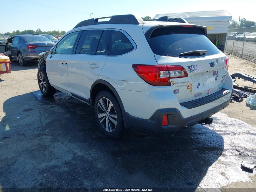 Vin: 4s4bsanc2j3314871, lot: 45869821, subaru outback 2.5i limited 20183