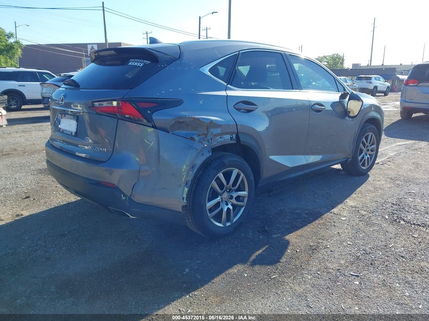 Vin: jtjyarbz2f2015108, lot: 45870001, lexus nx 200t 20154
