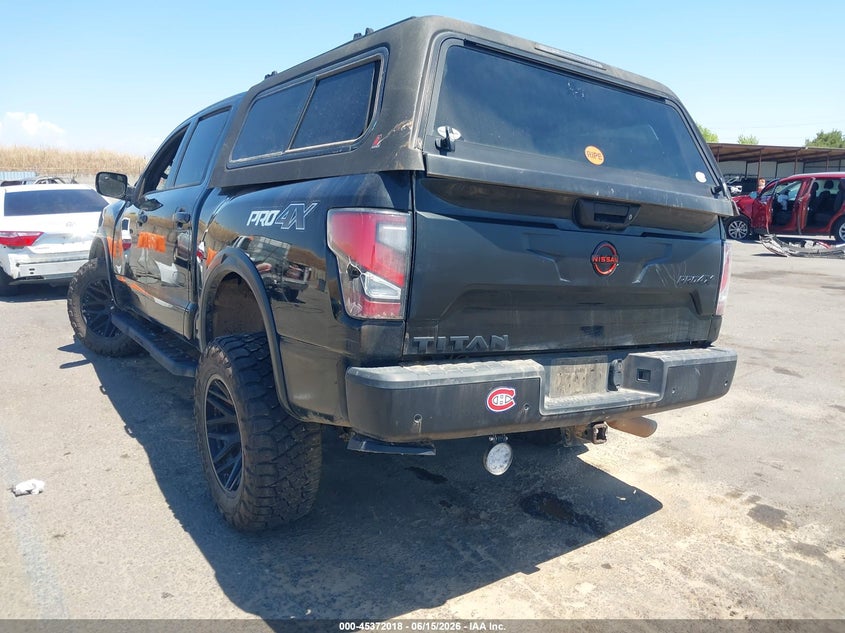 Vin: 1n6aa1ed9rn114997, lot: 45870004, nissan titan pro-4x 4x4 20243