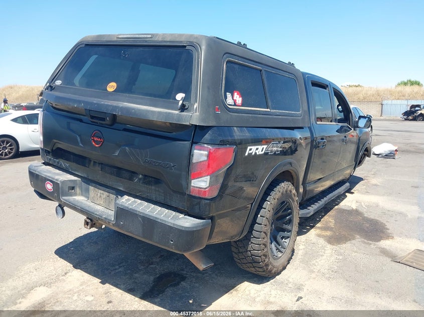 Vin: 1n6aa1ed9rn114997, lot: 45870004, nissan titan pro-4x 4x4 20244
