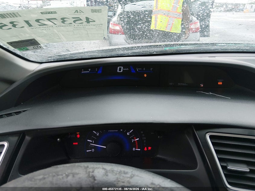 2013 HONDA CIVIC SEDAN 1.8L I-4 VVT, 140HP
