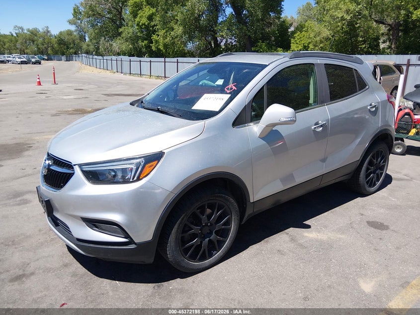 Vin: kl4cj2sb0kb714216, lot: 45870184, buick encore awd sport touring 20192
