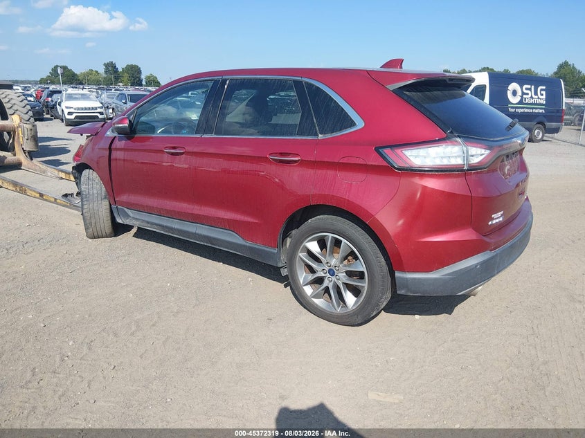 Vin: 2fmtk3k81fbc41063, lot: 45870305, ford edge titanium 20153