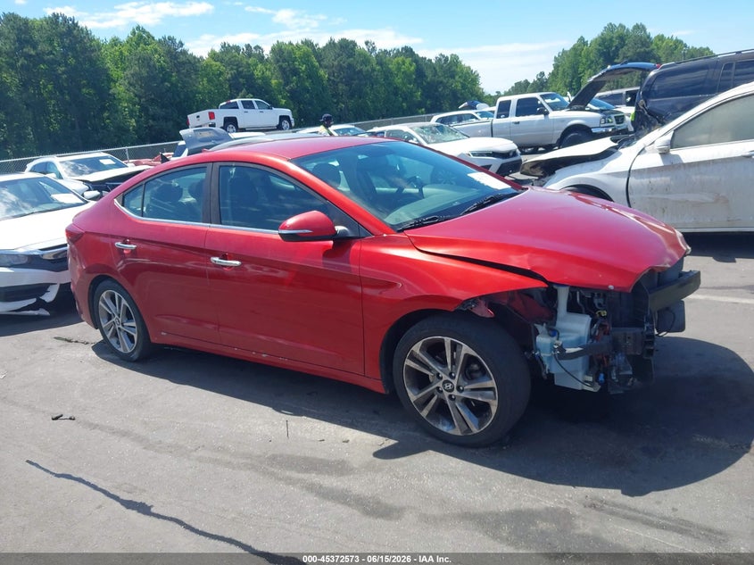 VIN KMHD84LF2HU263429 2017 HYUNDAI ELANTRA LIMITED