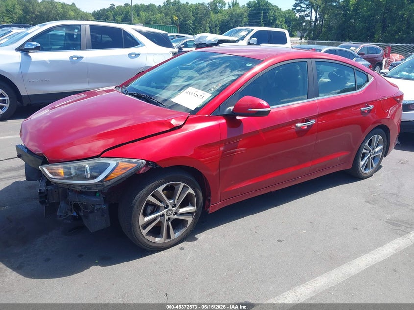 VIN KMHD84LF2HU263429 2017 HYUNDAI ELANTRA LIMITED