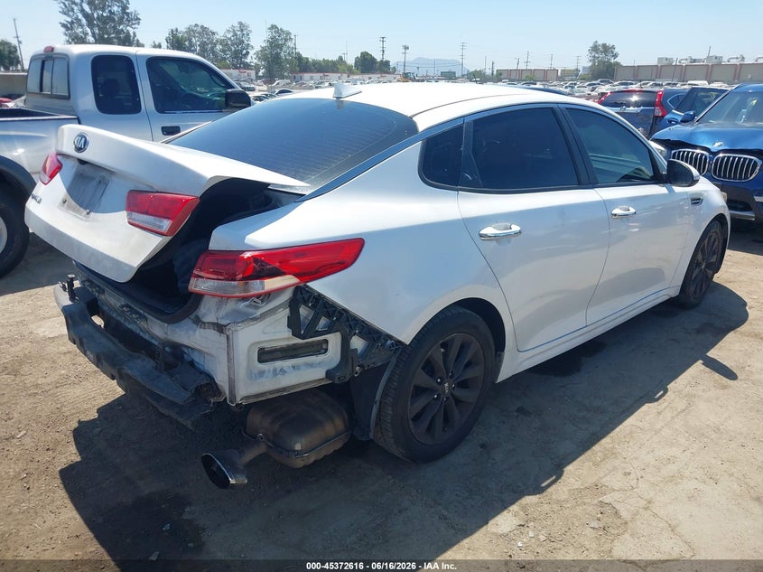 Vin: 5xxgt4l37gg004560, lot: 45870602, kia optima lx 20164