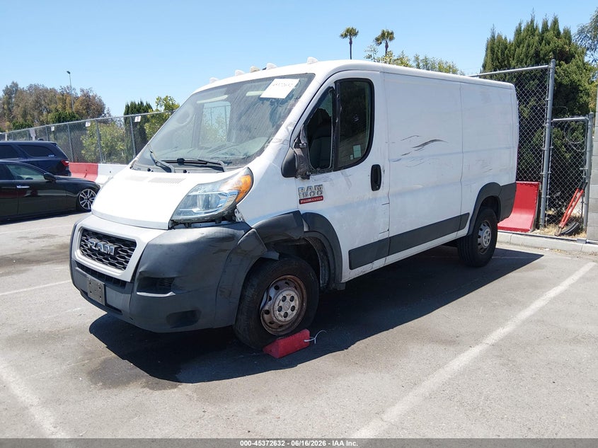 Vin: 3c6trvbg8ke556438, lot: 45870618, ram promaster 1500 20192
