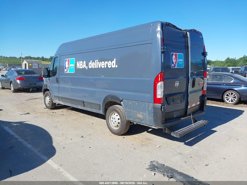 Vin: 3c6urvjg9ke548225, lot: 45870651, ram promaster 3500 cargo van high roof 159 wb ext 20193