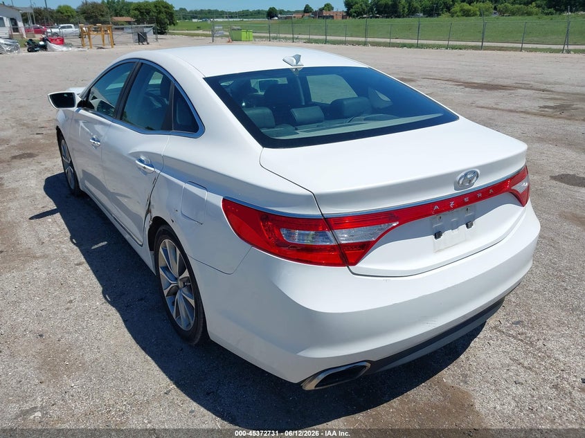 Vin: kmhfg4jg8ga529639, lot: 45870717, hyundai azera 20163