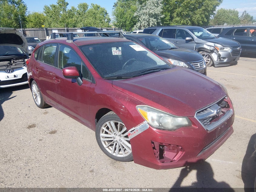2012 SUBARU IMPREZA auction photo 1