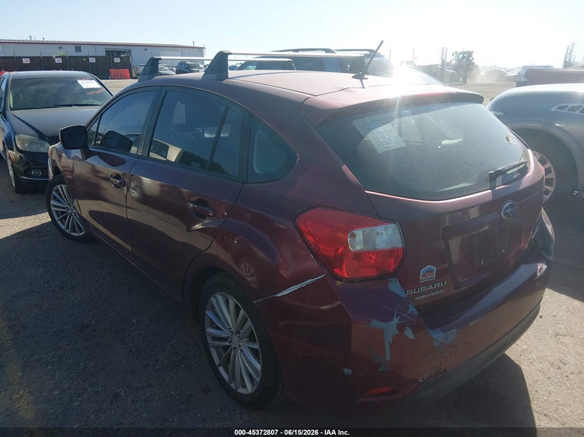 2012 SUBARU IMPREZA auction photo 3