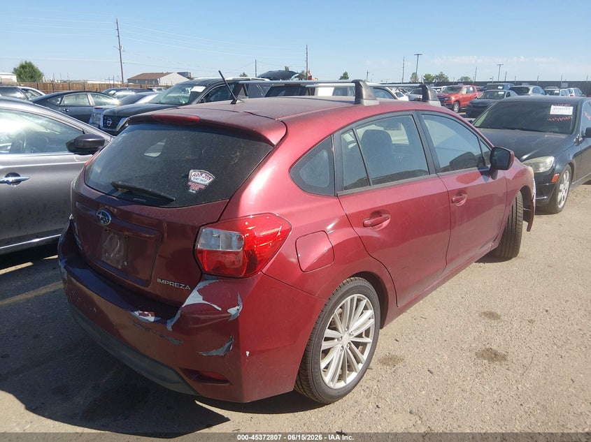 2012 SUBARU IMPREZA auction photo 4