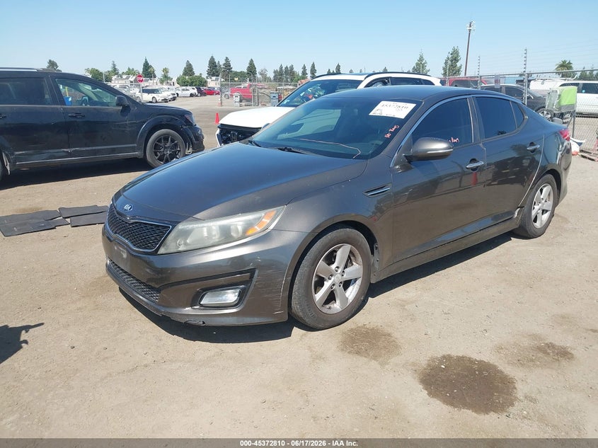 Vin: 5xxgm4a71eg265666, lot: 45870796, kia optima lx 20142