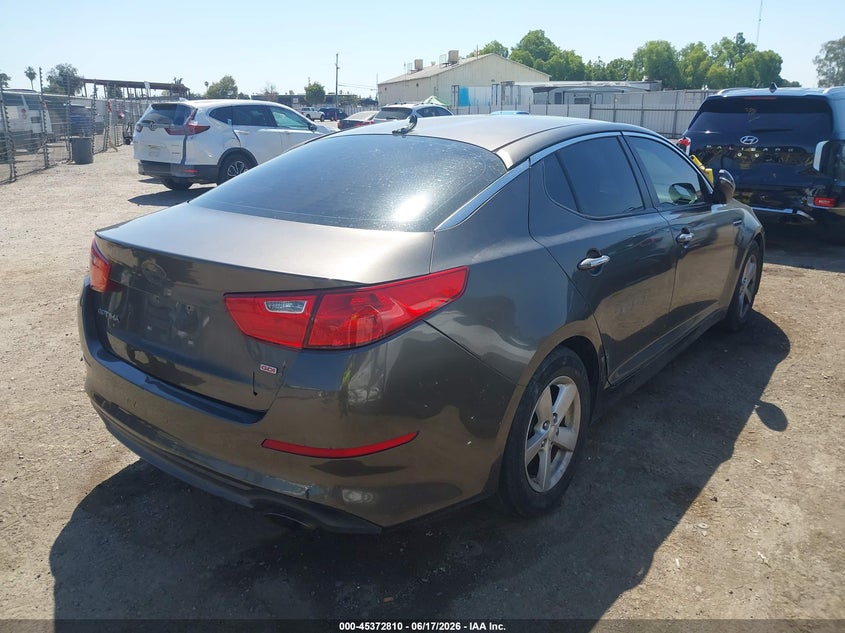 Vin: 5xxgm4a71eg265666, lot: 45870796, kia optima lx 20144