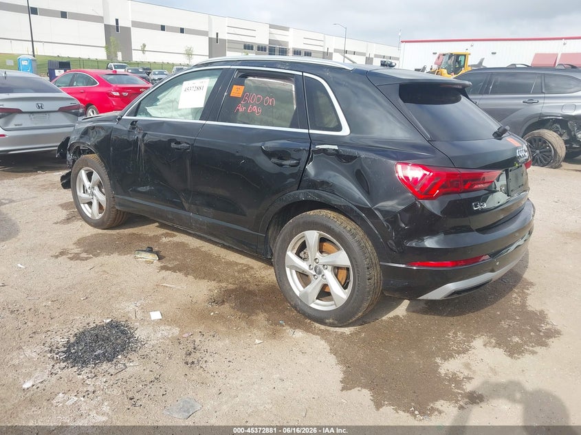 Vin: wa1aecf39l1028204, lot: 45870867, audi q3 premium 45 tfsi quattro tiptronic 20203