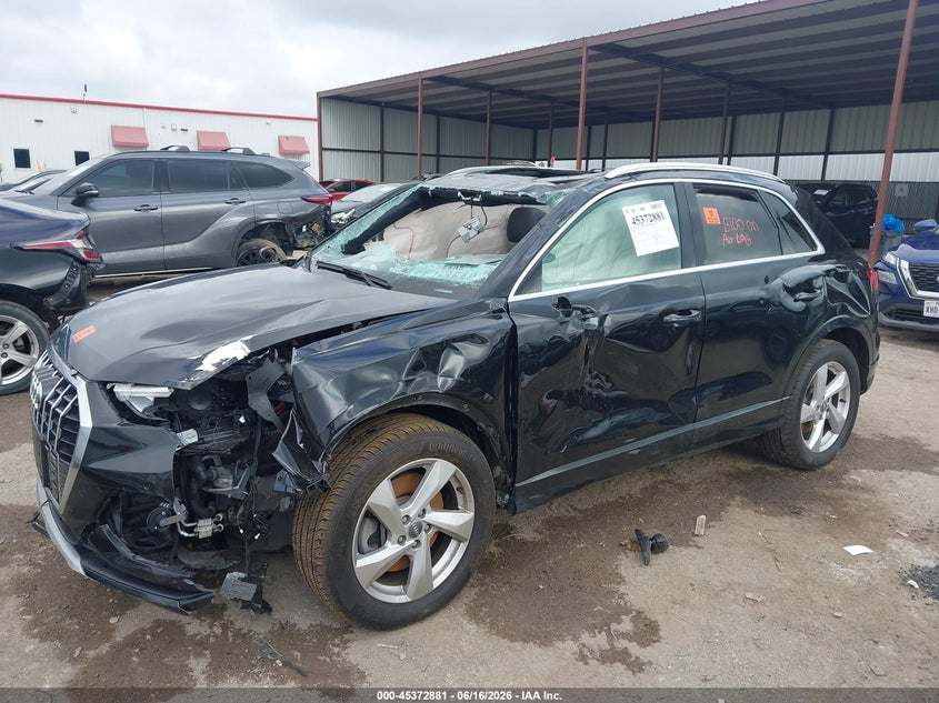 2020 AUDI Q3 SPORT UTILITY VEHICLE 2.0L I-4 DI, DOHC, VVT, TURBO, 228HP
