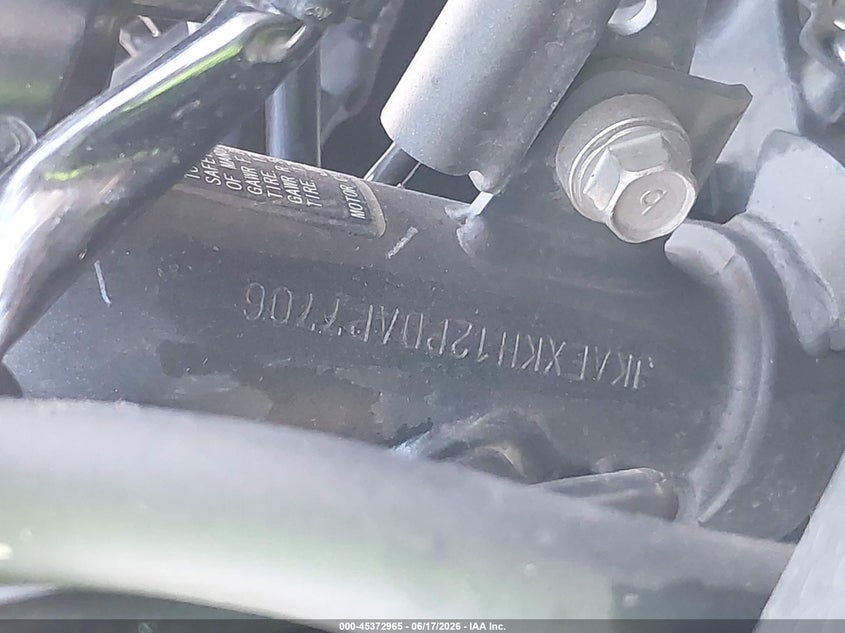 2023 Kawasaki Ex400 VIN: JKAEXKH12PDAP7706 Lot: 45372965