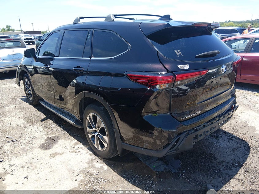 Vin: 5tdgzrahxns125296, lot: 45871191, toyota highlander xle 20223