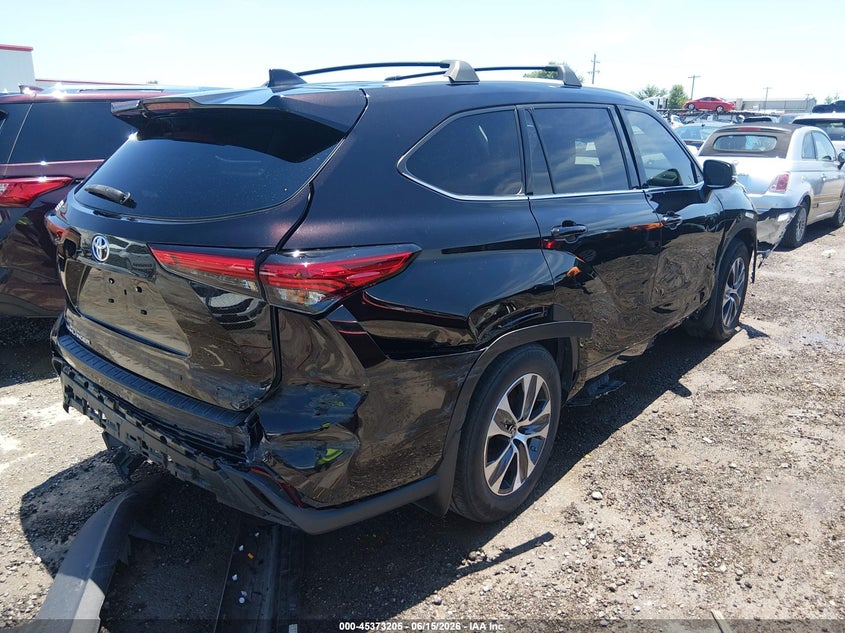 Vin: 5tdgzrahxns125296, lot: 45871191, toyota highlander xle 20224