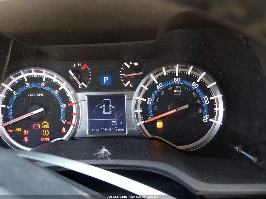 2015 TOYOTA 4RUNNER SPORT UTILITY VEHICLE 4.0L V-6 DOHC, VVT, 270HP