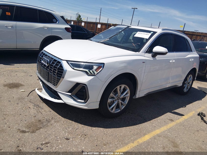 Vin: wa1decf36p1048509, lot: 45871491, audi q3 premium 45 tfsi s line quattro tiptronic 20232