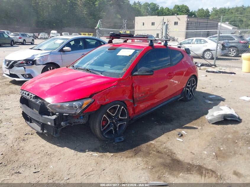 Vin: kmht36ah1nu013931, lot: 45871503, hyundai veloster n 20222