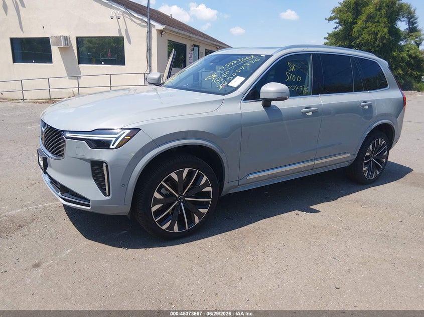 Vin: yv4062pe2t1458419, lot: 45871653, volvo xc90 plus, b6 awd gas (mild hybrid), gasoline, bright, 7 seats 20262