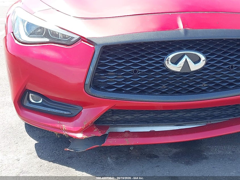 2018 Infiniti Q60 3.0T Red Sport 400 VIN: JN1FV7EK3JM530426 Lot: 45373843