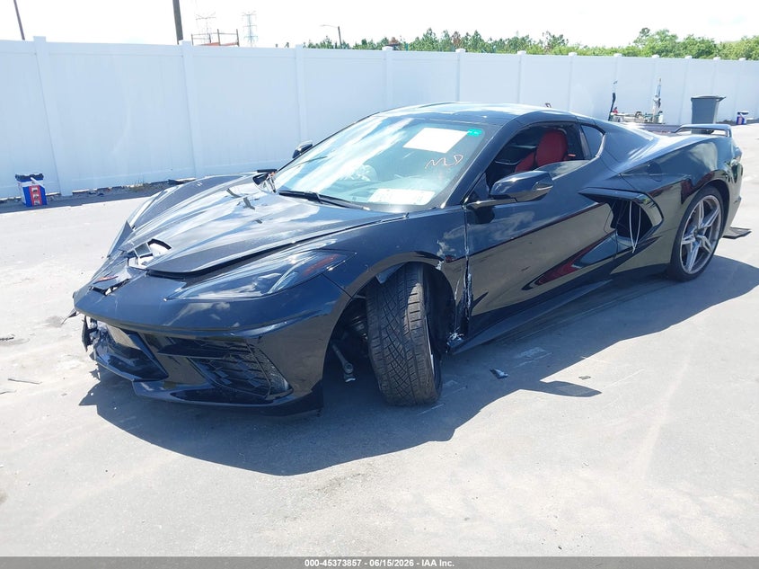 Vin: 1g1yc2d46n5112730, lot: 45871843, chevrolet corvette stingray rwd  3lt 20222
