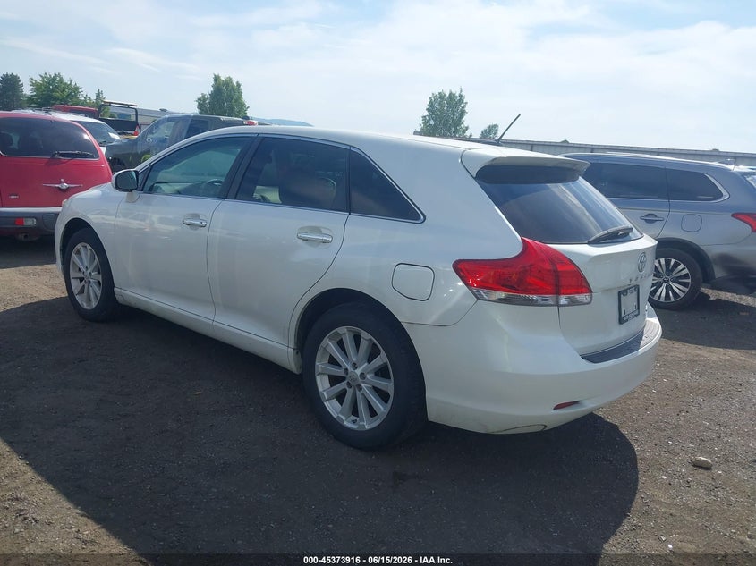 2012 TOYOTA VENZA SPORT UTILITY VEHICLE 2.7L I-4 DOHC, VVT, 182HP