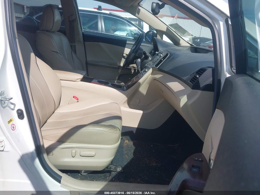 2012 TOYOTA VENZA SPORT UTILITY VEHICLE 2.7L I-4 DOHC, VVT, 182HP