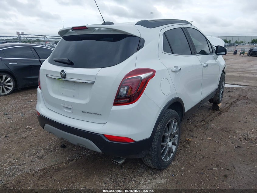 Vin: kl4cj1sb6kb744878, lot: 45871954, buick encore fwd sport touring 20194