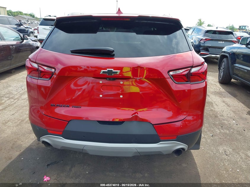 CHEVROLET BLAZER 2022 VIN 3GNKBJRS8NS175763