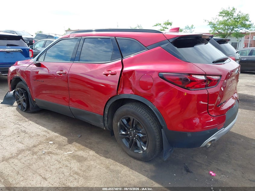 CHEVROLET BLAZER 2022 VIN 3GNKBJRS8NS175763