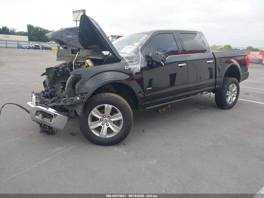 Vin: 1ftew1egxgfc01590, lot: 45872017, ford f-150 platinum 20162