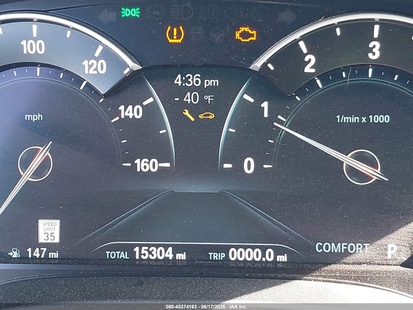 2019 BMW X3 SPORT UTILITY VEHICLE 2.0L I-4 DI, DOHC, VVT, TURBO, 248HP