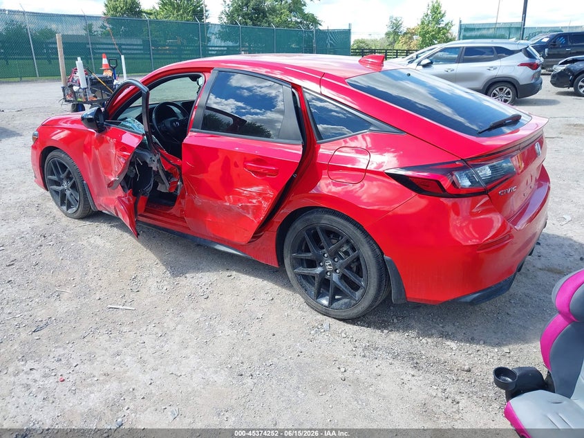 Vin: 19xfl2h84ne017311, lot: 45872238, honda civic sport 20223