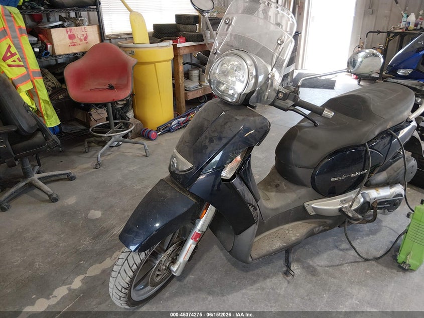 2010 APRILIA SCARABEO auction photo 2