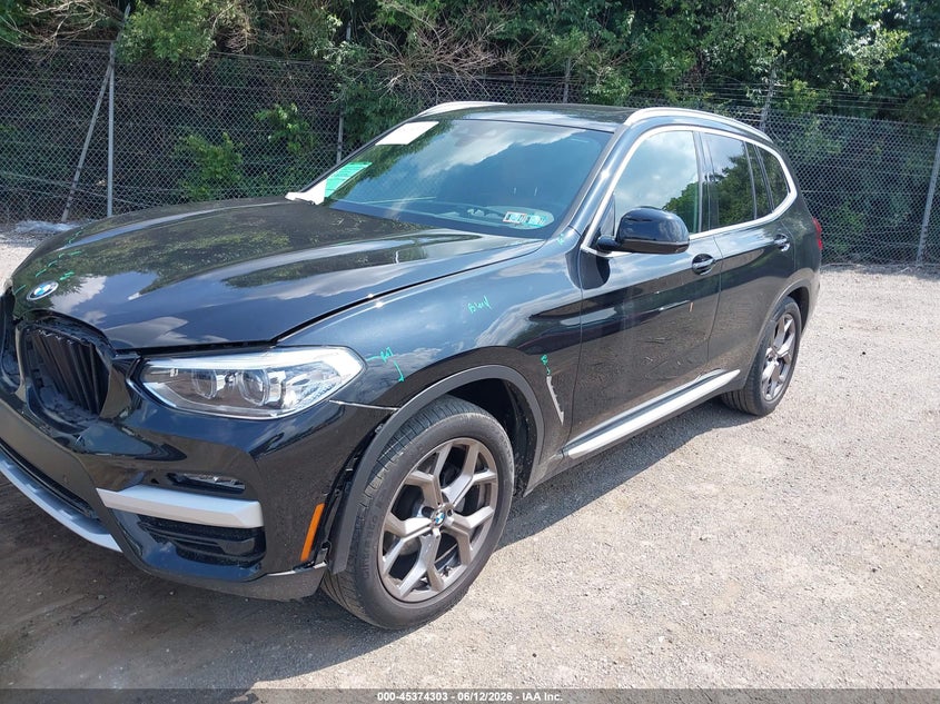2021 BMW X3 SPORT UTILITY VEHICLE 2.0L I-4 DI, DOHC, VVT, TURBO, 248HP