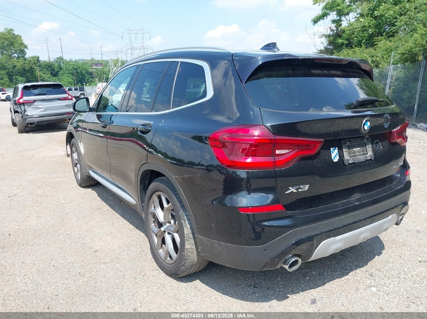 2021 BMW X3 SPORT UTILITY VEHICLE 2.0L I-4 DI, DOHC, VVT, TURBO, 248HP
