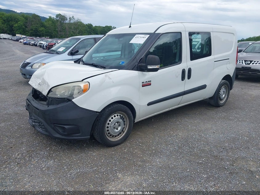 Vin: zfberfab5h6g49905, lot: 45872371, ram promaster city tradesman 20172