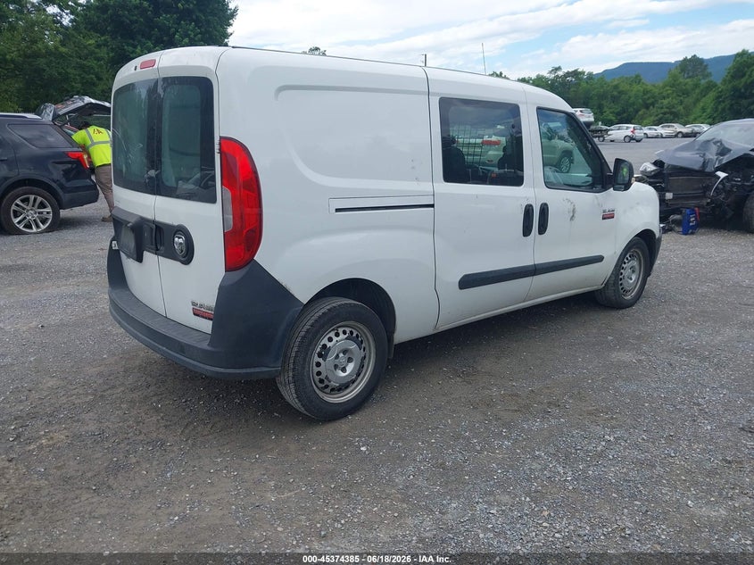 Vin: zfberfab5h6g49905, lot: 45872371, ram promaster city tradesman 20174