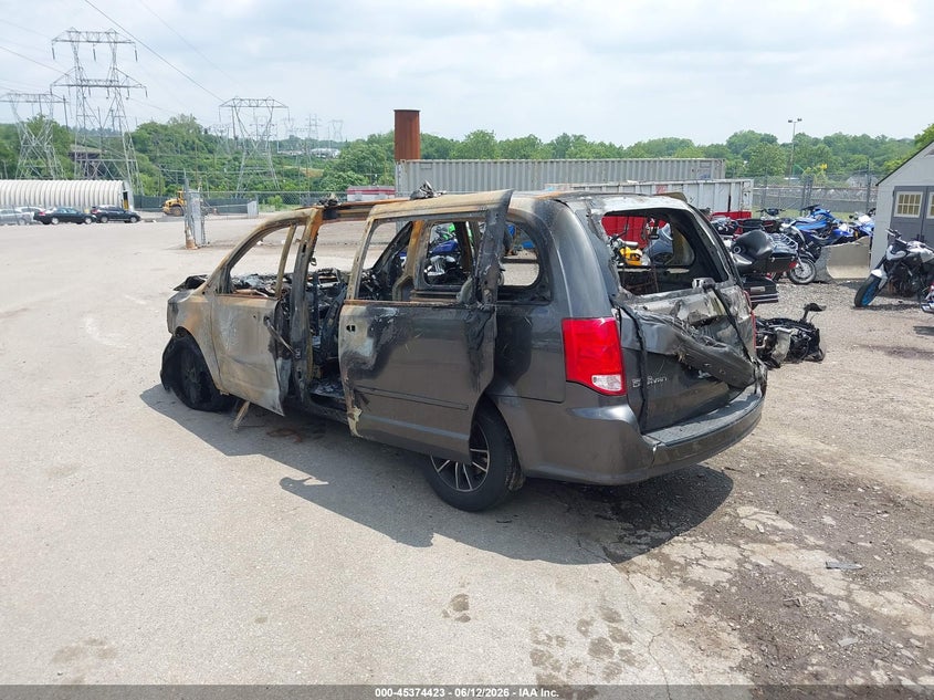 Vin: 2c4rdgcg4hr639870, lot: 45872409, dodge grand caravan sxt 20173