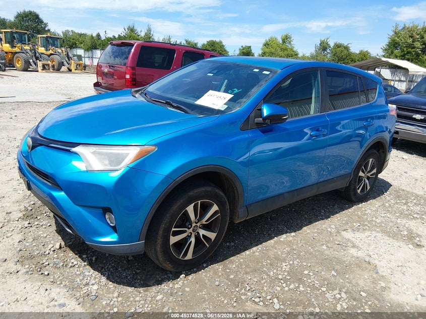 2017 Toyota RAV 4, Левый зад, IAAI, VIN 2T3WFREV7HW364568 — фото 2