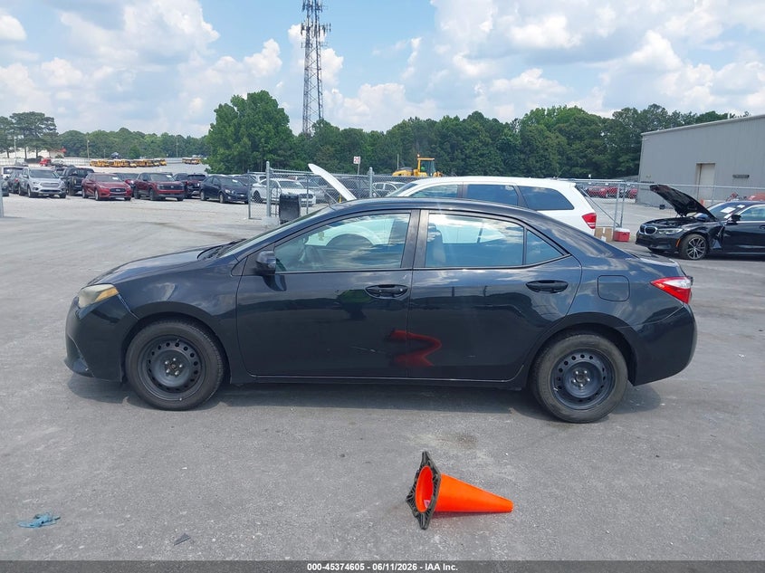 2015 TOYOTA COROLLA SEDAN 1.8L I-4 DOHC, VVT, 132HP