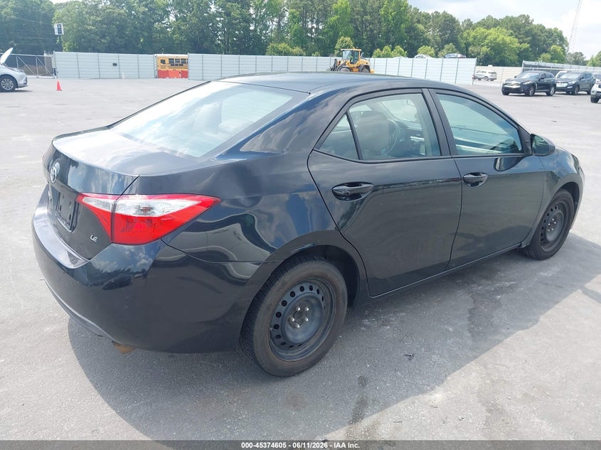 2015 TOYOTA COROLLA SEDAN 1.8L I-4 DOHC, VVT, 132HP