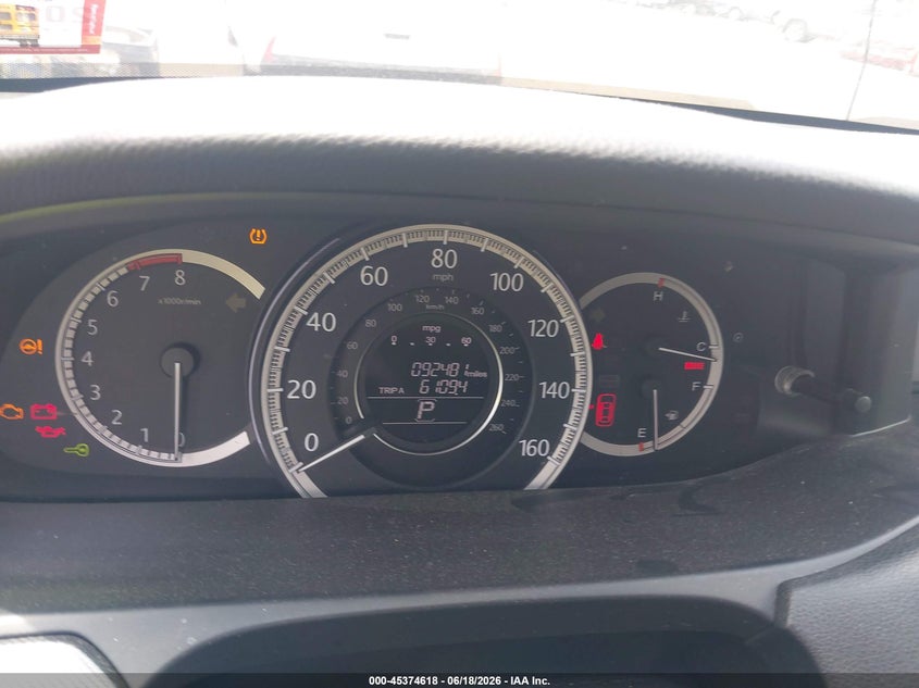 2014 HONDA ACCORD auction photo 7
