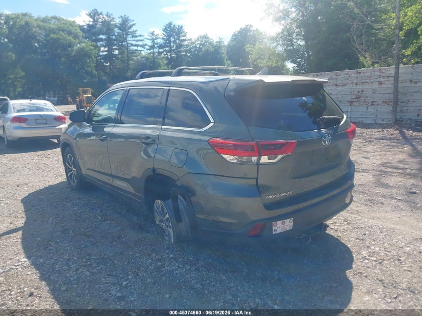 Vin: 5tdjzrfh2hs482961, lot: 45872646, toyota highlander xle 20173