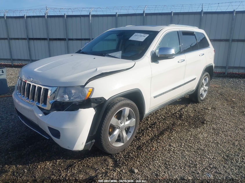 Vin: 1j4rs6gg1bc601419, lot: 45872682, jeep grand cherokee overland 20112